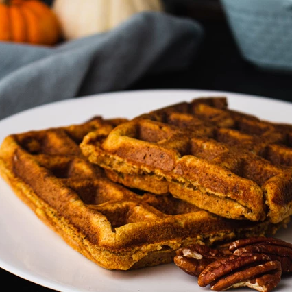 Thanksgiving Sweet Potato Waffles